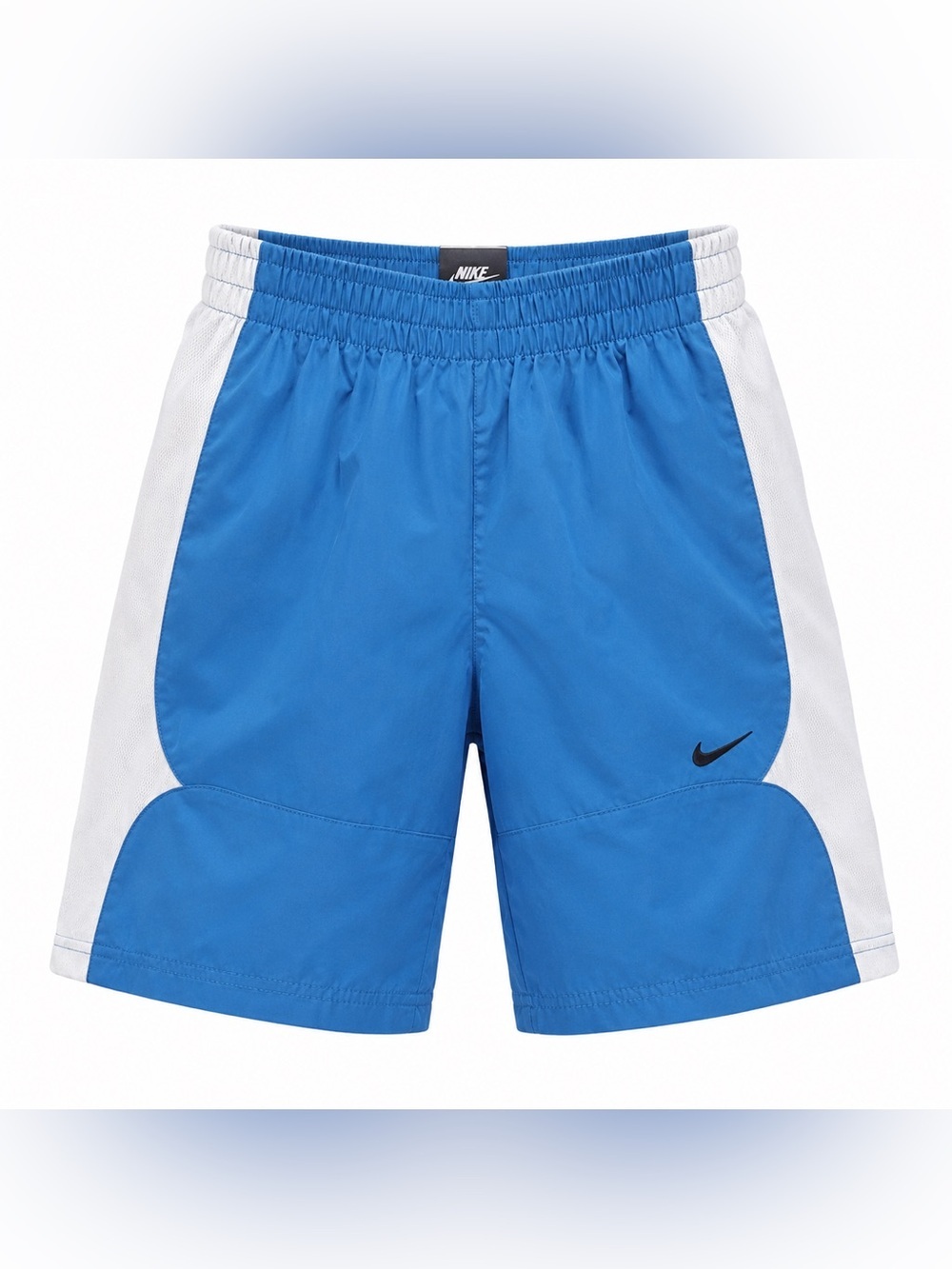 NWT NIKE Boy’s Size 4 Swim Trunks Shorts Blue White Mesh Lined Beach Pool - Picture 1 of 6